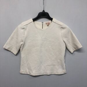 Brooks Brothers Red Fleece Women Top Blouse Shirt Size Medium White B284 -9